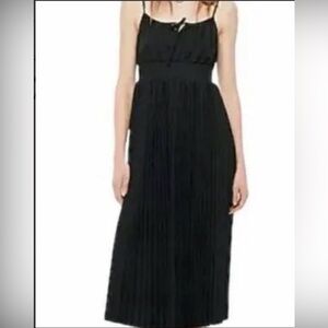 J. Crew Black Maxi Dress with Pleats size 4